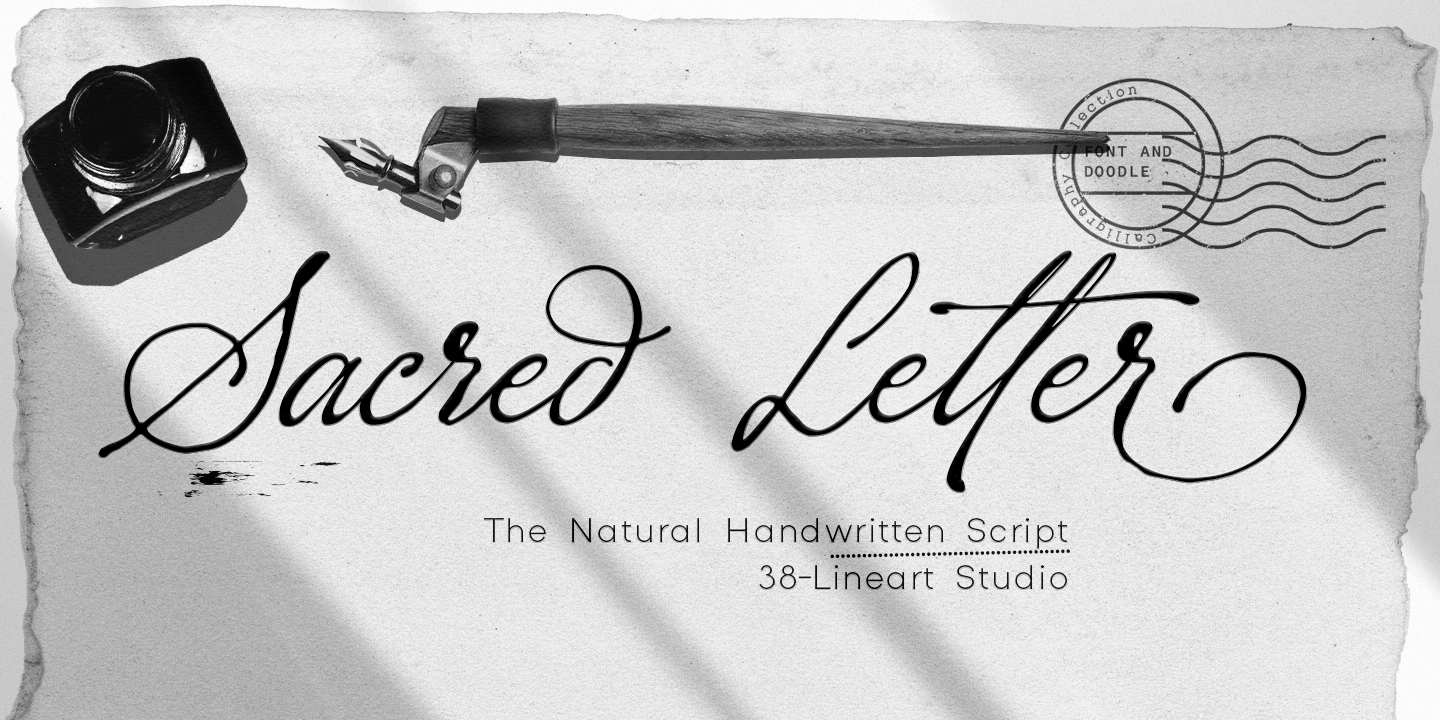 Example font Sacred Letter #13